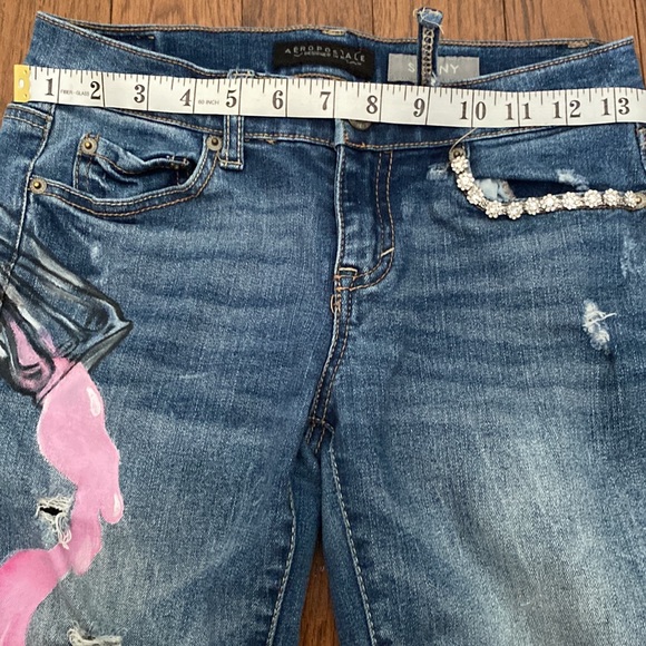 🔥 This week’s sale!
Aeropostale Skinny Designer Art Jeans Handpainted - Picture 13 of 13